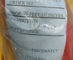 NEW Kone Cranes Control Pendant,POQ1022R 55314717 8 Button, 26ft 10in Length