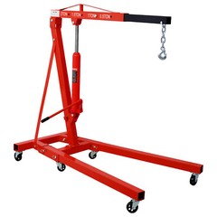 2 Ton Folding Engine Hoist Cherry Picker Shop Crane Hoist Lift, Heavy Duty Steel