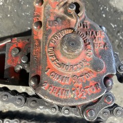 Coffing Company Ratchet Lever Model A-1 Hoist 1 Chain 3/4 TON 2 Chains 1 1/2 TON