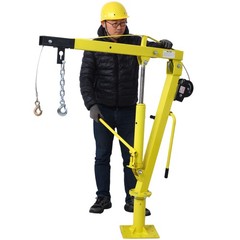 Hydraulic Pickup Truck Crane 1000 Lb Capacity Bed Hoist Jib With Hand Winch
