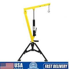 Hydraulic Pickup Truck Crane 360° Swivel Hoist Lift Hitch Mounted Crane 1000 lbs