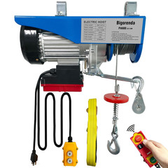 1320Lb Electric Hoist with Remote Control/Wired Control, Electric Hoist 2 in 1,