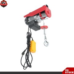 PA200 Electric Hoist 440lbs w/ 14ft Remote, Dual Hook System, 110V 510W Motor