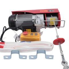 2200LBS Electric Wire Cable Hoist Winch Crane Lift Overhead Remote Control 1800W