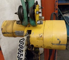 BUDGIT ELECTRIC CHAIN HOIST, 115844-3, 1/2 TON, WITH CONDUCTIX WAMPFLER, CA11524