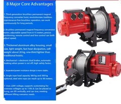 Brushless Variable-Speed Inverter-Driven Hoist 220V Household Lifting Machine