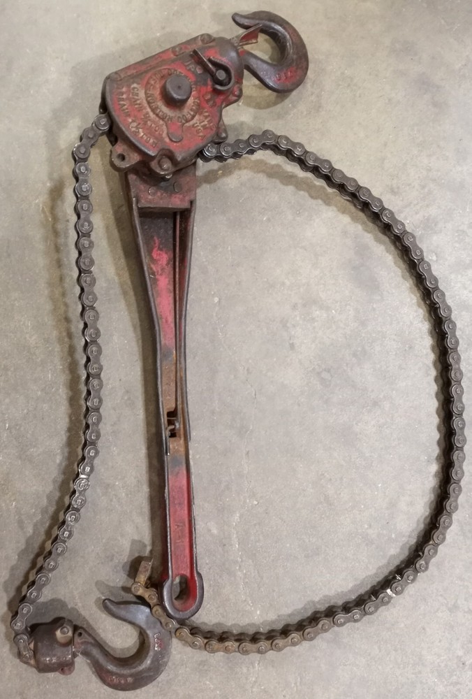 Coffing Hoist Mighty Midget A1 Ratchet Hoist 1 Chain 3/4 TON 2 Chains 1 1/2 TON