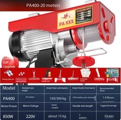 220V Home Use Small Hoist Lifting Machine 1/0.5 Ton Winch Crane