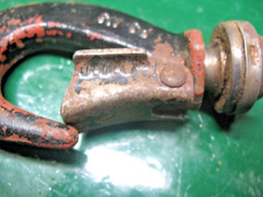 VINTAGE DEMAG V – 2 PS M3 BLACK HOIST CRANE HOOK 4.5”