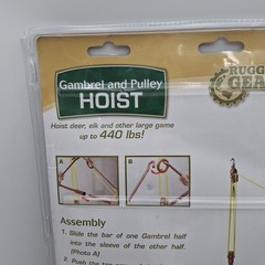 Rugged Gear 440 lb Gambrel and Pulley Hoist New 99758