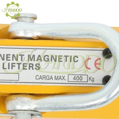 Permanent Magnetic Lifter Lifting Magnet 880 lbs/400 kg 2.5 Safety Factor Yellow