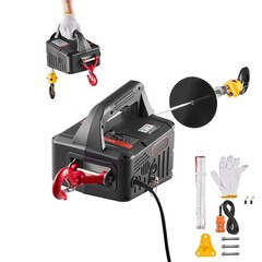 Uimoso 2-in-1 Electric Hoist Winch with Wired Remote Control, 1100 lbs Capacity