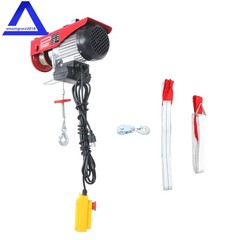 1320lbs Electric Winch 110V 1150W Mini Electric Hoist 14ft Wired Remote Control