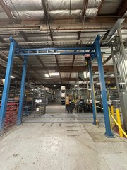 KONE Gorbel Adjustable 18 Ft Height Gantry Crane 2 Ton 4000 LBS 16 FT Span Hoist