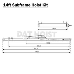 Subframe hoist kit 14ft DH-520HD