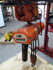 CM Lodestar RT2 3 Ton Electric Chain Hoist Lift Speed 460 PowerTrolley(24783)