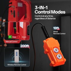 Electric Hoist Winch 1100lbs Overload Protection