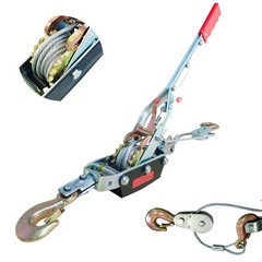 Come Along Winch – 11000 lbs/5T Pulling Capacity,12ft Steel Cable,3 Hooks,Dua…