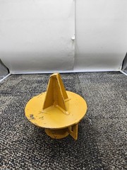 Heavy Duty Industrial Tripod Crane Mud Foot, Yellow 7-3/4 inch Height
