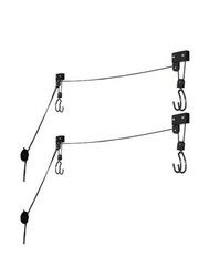 RAD Sportz – Overhead Bike / Kayak Storage Hoist Pulley Black *2PACK* 125LB Cap