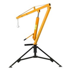 1000 LBS Hydraulic Pickup Truck Crane 360° Swivel Hitch Mounted Hoist Adjustable