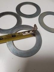 Crane Jib Pin 5lb 6″ x2″ x2″ w 4x 3″ Cotter Pin 4x 3″ Washer ? LOAD & A-2-B Co ?