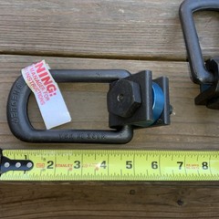 Jergens Alloy Steel SP2000 Side Pull Metric Hoist Ring 725 Kg Load Limit Lot X2