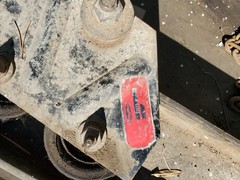 Used 14 ft. Dayton 2z615A 1 ton push beam trolley with chain hoist