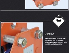 Manual Trolley 0.5/1/2/3/t Ton I-Beam Pulley Block Lifting Pulley Hand-Operated