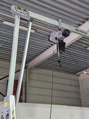 Aluminium Gantry Crane + Electric Chain Hoist (Barely Used)