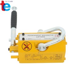 Permanent Magnetic Lifter Lifting Magnet 880 Lbs/400 kg Neodymium Hoist – Yellow