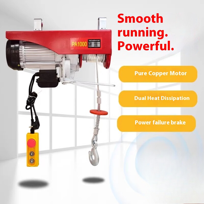 Mini Electric Hoist 110/ Small Wire Rope Electric Winch Crane PA200 PA400