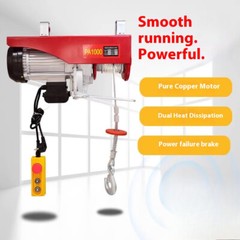Mini Electric Hoist 110/ Small Wire Rope Electric Winch Crane PA200 PA400