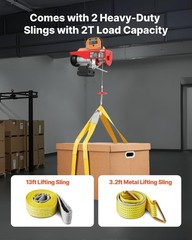 440 lbs Electric Hoist with 14ft Remote Control – Durable & Efficient Handling