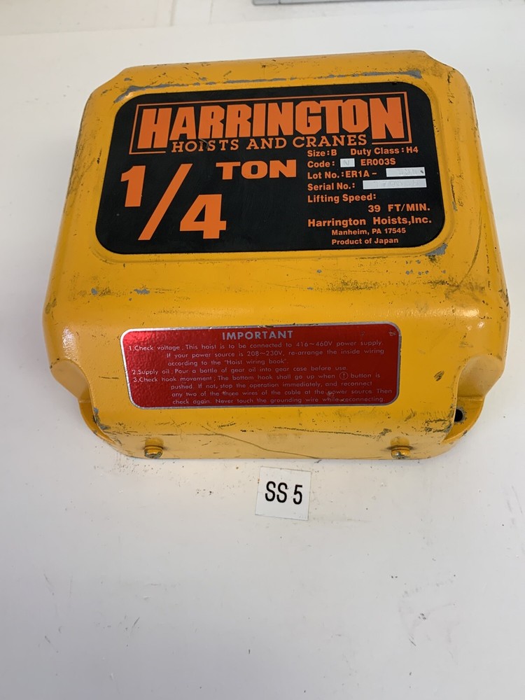 NER003S 1/4 Ton Harrington Fast Shipping!~30 Day Warranty~