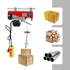 110/220 lbs Electric Hoist Winch Lifting Engine Crane Ceiling Pulley Overhead