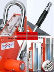 300/400Kg Permanent Magnet Crane Heavy Duty Steel Crane Hoist Lifting Chuck