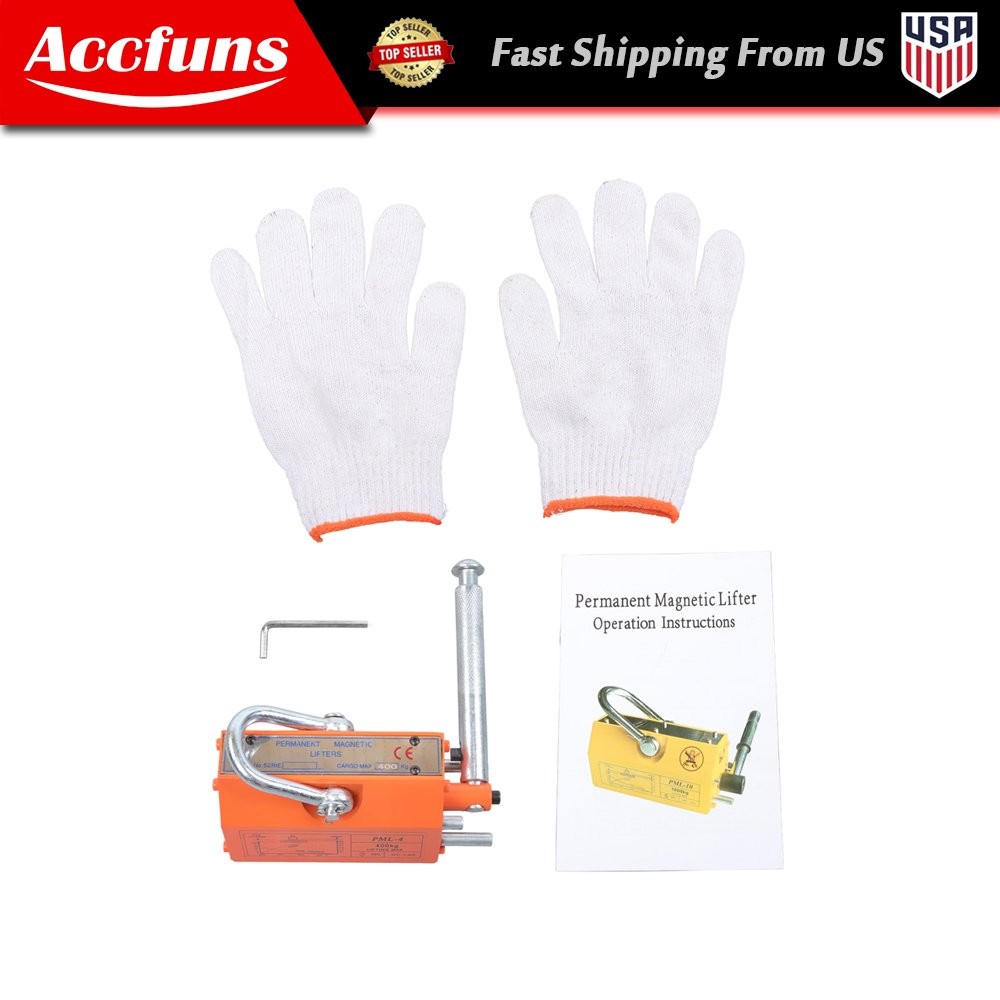 Magnetic Lifter, 880 lbs/400 kg Pulling Capacity, 2.5 Safety Factor