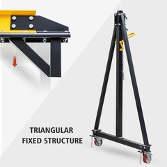 GARVEE Gantry Crane 4000 lbs Load Heavy Duty Steel Frame with 97–141 in Height