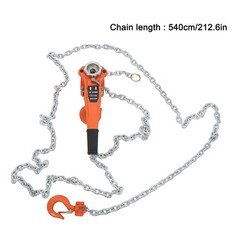 1.5 Ton Chain Hoist 3300 lbs 20 FT Auto Chain 360 Hook G80 Galvanized Steel