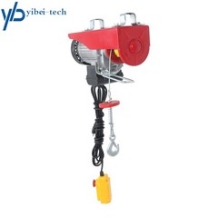 1320LBS Mini Electric Hoist,110V with Wire Remote Control & Single/Double Sling