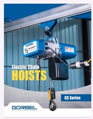 GORBEL GS ELECTRIC CHAIN HOIST, 1/4 TON CAPACITY, DUAL SPEED, 16/4 FPM