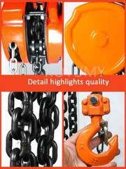 Triangular Hand Hoist 1 Ton 2 Tons 3 Tons Manual Chain Down Small Crane