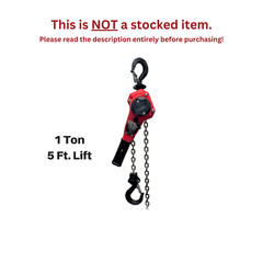 CMCO – COFFING LSB-NC RATCHET LEVER HOIST – 1 TON CAPACITY – 5 FT LIFT