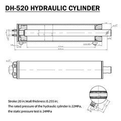10 Ton Hydraulic Scissor Hoist for 12–16′ Dump Body | DH-520 Pro for Trailer