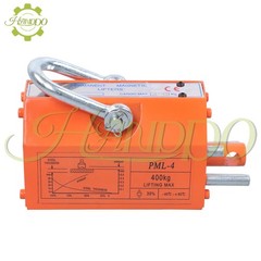 Permanent Magnetic Lifter Lifting Magnet 880 lbs/400 kg 2.5 Safety Factor Orange
