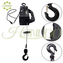 2-in-1 Electric Hoist Winch, 1100 lbs Lift Capacity, 1500W Portable Power