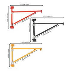 Wall Mount Crane Bracket Alloy Steel Hoist Bracket Crane Swing Arm with Pole