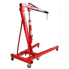 2Ton Movable Folding Hydraulic Crane Heavy Duty Hoist Lift Lifting Height:1.8m