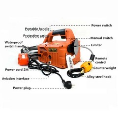 Portable Remote-Controlled Home Air Conditioning Hoist Compact Crane